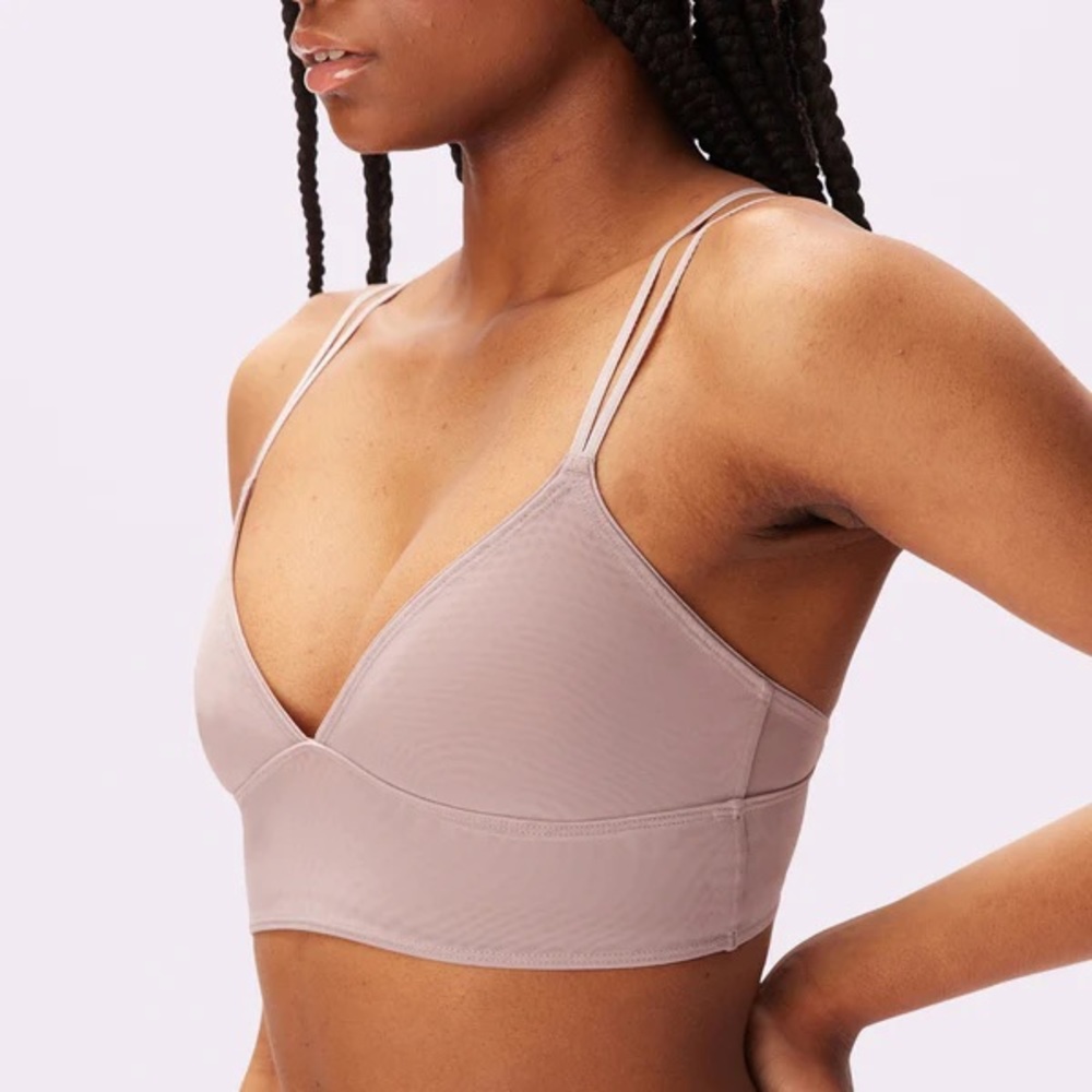 NWOT Parade silky mesh longline bralette 🐚